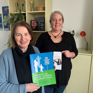 Unterstützen Frauen beim Wiedereinstieg in den Beruf: Die Projektkoordinatorinnen Marlies Böhm und Patricia Cortmann.