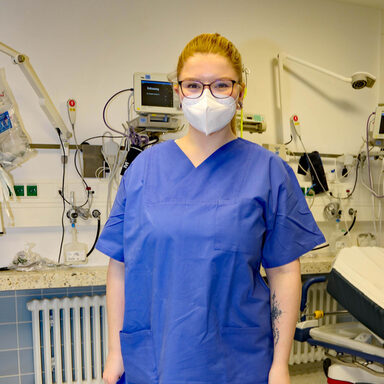 Lisa-Marie Anders (20) gefällt die Ausbildung im Kreiskrankenhaus Hofgeismar.